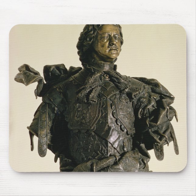 Portrait bust of Peter I , 1723-29 Mouse Mat (Front)