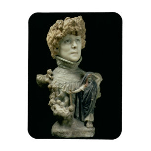 Portrait Bust of Sarah Bernhardt (1844-1923) Frenc Magnet