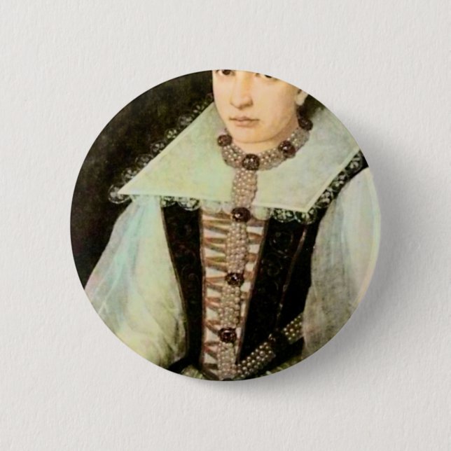 Portrait Countess Elizabeth Bathory 6 Cm Round Badge (Front)