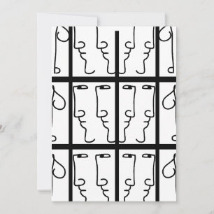 Portrait Cubiste Invitation