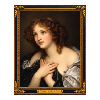 Portrait De Jeune Fille Study Neoclassical Grace Photo Print