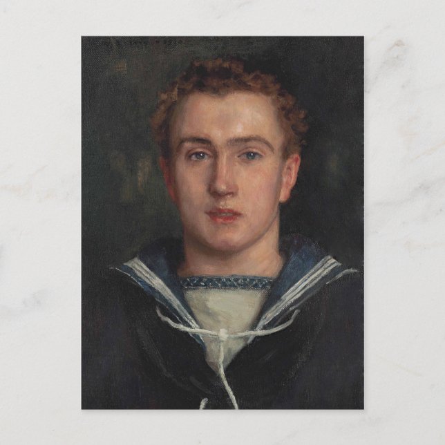 Portrait Frederick Brewer by Tuke Postcard (Front)