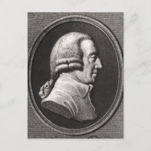 Portrait from a medallion of Adam Smith Postcard