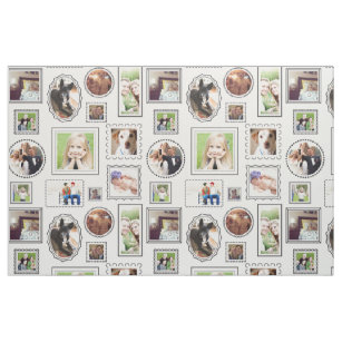 Portrait Gallery Frames with Personalised Photos Fabric