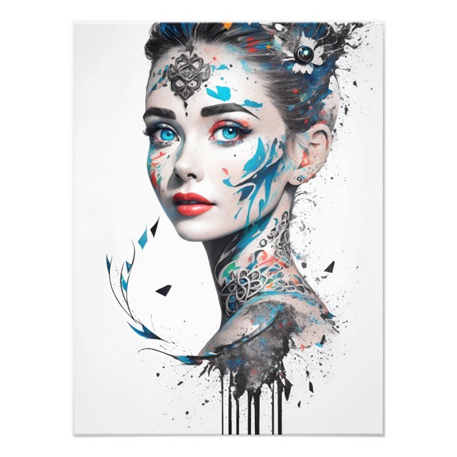 portrait girl 1 photo print (Front)