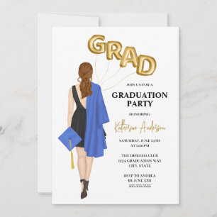 Portrait Graduation Party Invitation
