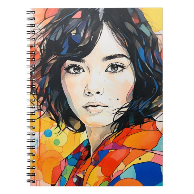 Portrait - I see the world in colour | Notebook (Front)