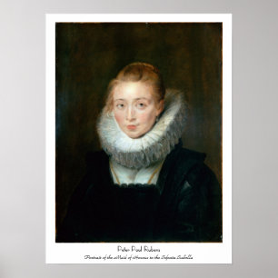 Portrait Maid Honour Infanta Isabella Rubens Paul Poster