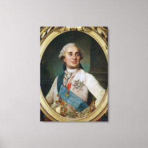 Portrait Medallion of Louis XVI 1775 Canvas Print