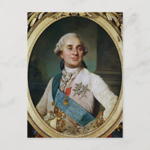 Portrait Medallion of Louis XVI  1775 Postcard