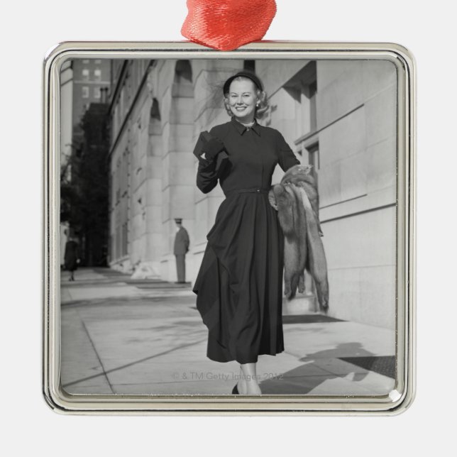 Portrait Metal Tree Decoration (Front)