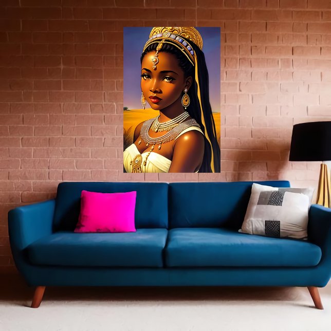 Portrait of a African Princess | AI Art Poster (Creator Uploaded)