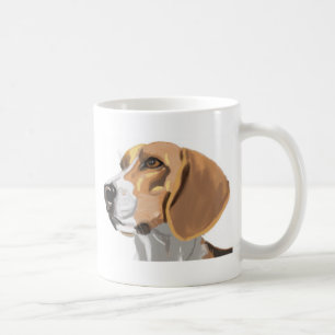 Portrait of a Beagle Head Coffee Mug