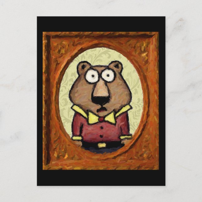 Portrait of a Bear Postcard (Front)