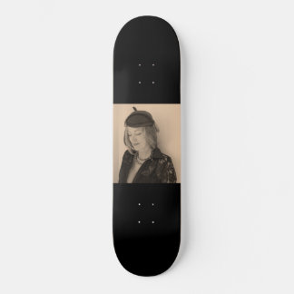 Portrait of a Beautiful Woman Skateboard