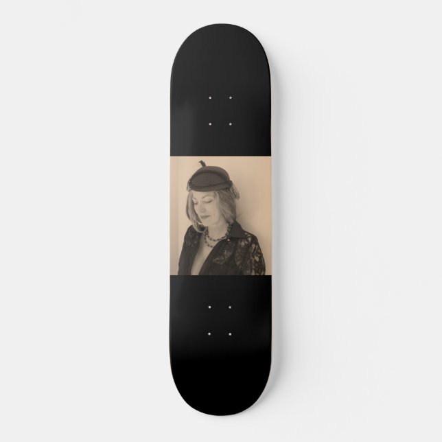 Portrait of a Beautiful Woman Skateboard (Front)