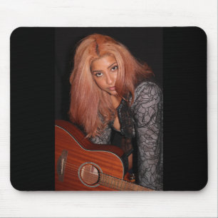 Portrait of a Beautiful Young Lady Mouse Mat