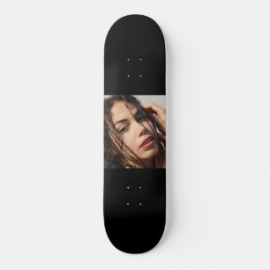 Portrait of a Beautiful Young Model Skateboard