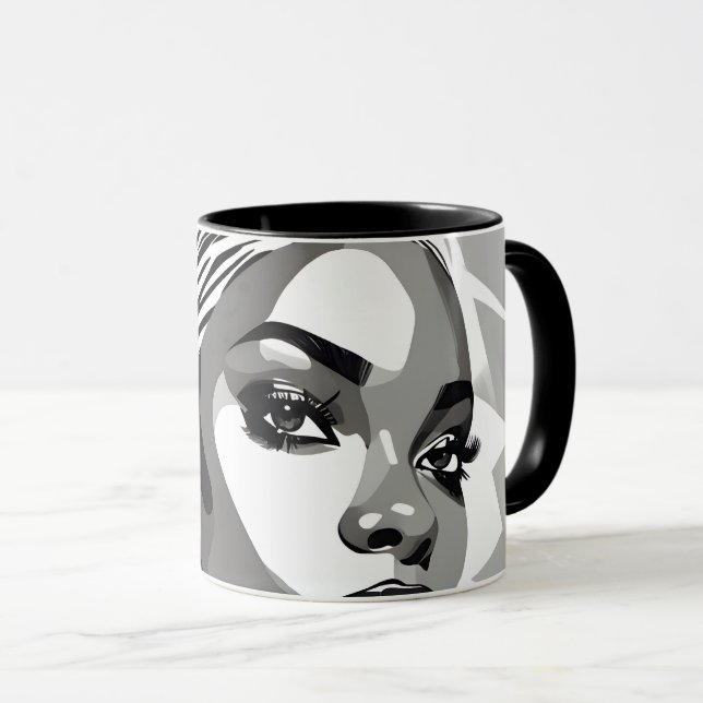 Portrait of a black Women Mug (Front Right)