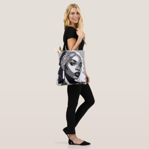 Portrait of a black Women Tote Bag