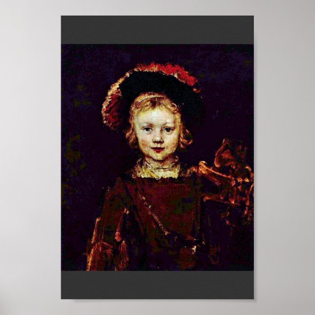 Portrait Of A Boy (Titus Rembrandt'S Son?) Poster (Front)