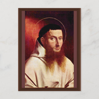Portrait Of A Carthusian By Christus Petrus Postcard