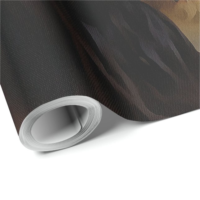 Portrait Of A Cavalier King Charles Spaniel Wrapping Paper (Roll Corner)