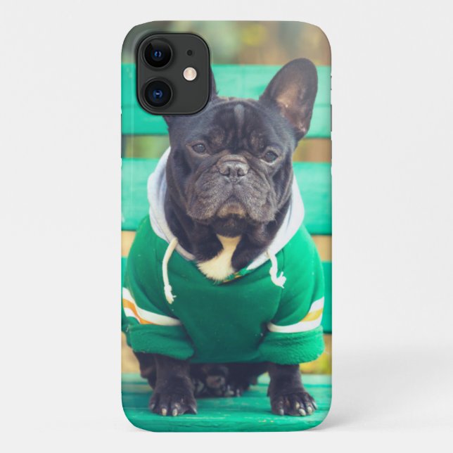 Portrait of a Cute French Bulldog Case-Mate iPhone Case (Back)