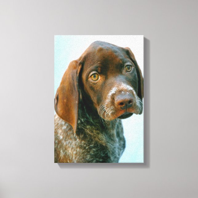 Portrait of a dog canvas print (Front)
