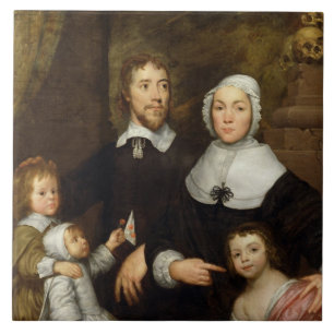 Portrait of a Family, Probably that of Richard Str Tile