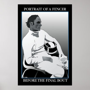 Portrait of a Fencer: Before the Final Bout Poster