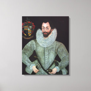 Portrait of a Gentleman of the Weaver Family c1600 Canvas Print