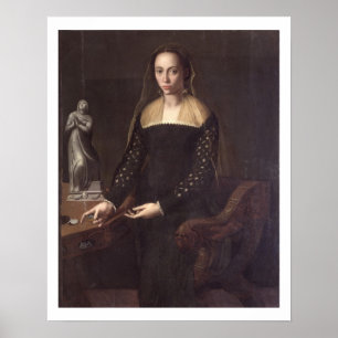 Portrait of a Gentlewoman, 1559 (oil on panel) Poster