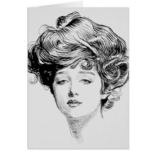 Portrait Of A  Gibson Girl, 1900
