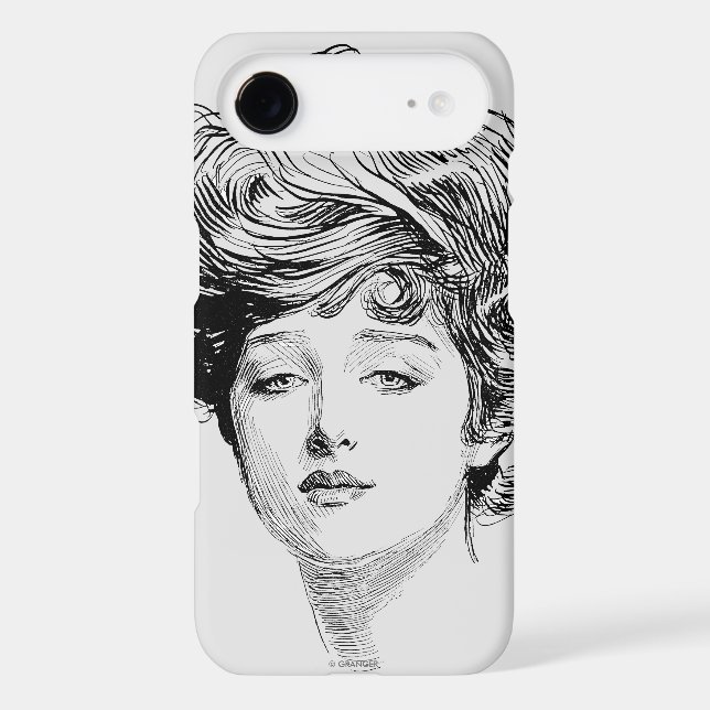 Portrait Of A  Gibson Girl, 1900 Case-Mate iPhone Case (Back)