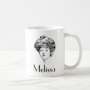 Portrait Of A  Gibson Girl, 1900 Coffee Mug
