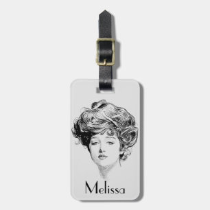 Portrait Of A  Gibson Girl, 1900 Luggage Tag