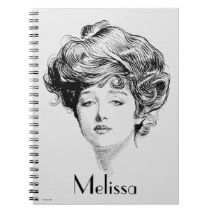Portrait Of A  Gibson Girl, 1900 Notebook