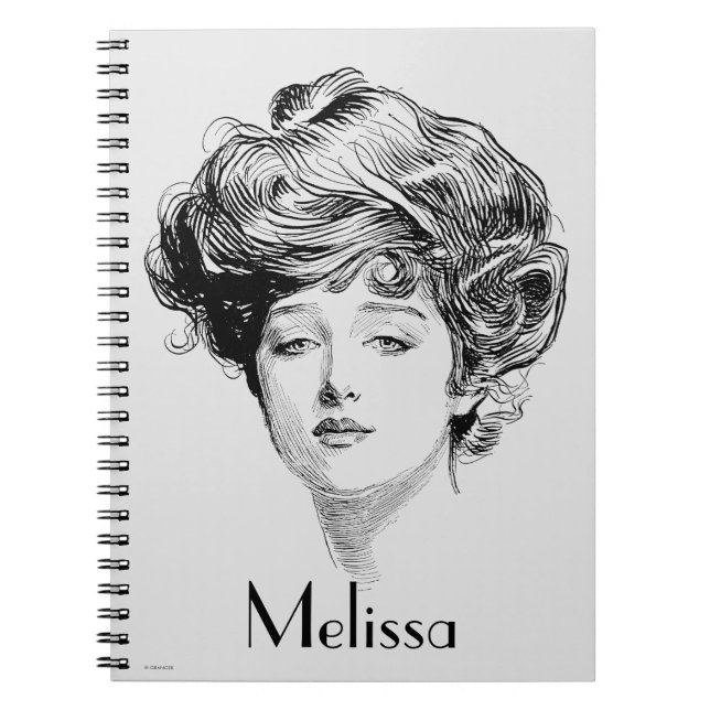 Portrait Of A  Gibson Girl, 1900 Notebook (Front)