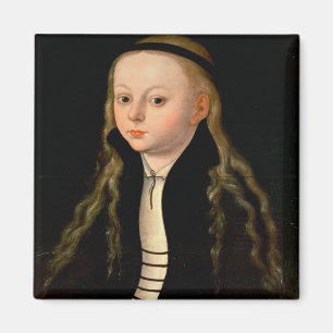 Portrait of a girl magnet