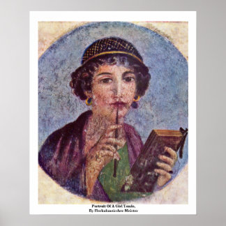Portrait Of A Girl Tondo Poster