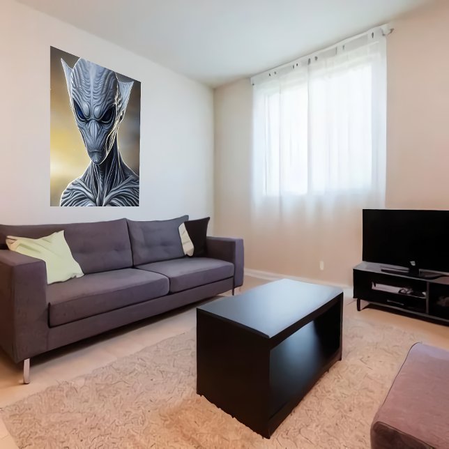 Portrait of a Grey alien | AI Art Poster (Creator Uploaded)