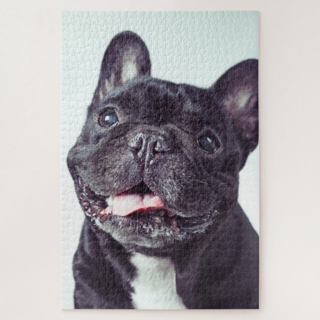 Portrait of a Happy French Bulldog Jigsaw Puzzle (Vertical)