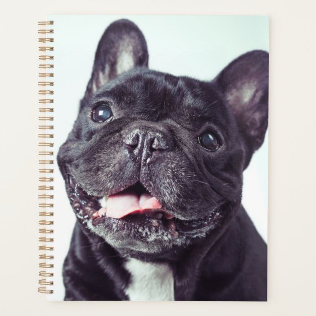 Portrait of a Happy French Bulldog Planner (Front)