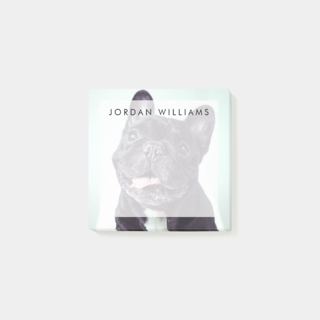 Portrait of a Happy French Bulldog Post-it Notes (Front)