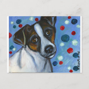 Portrait of a Jack Russell Postcard