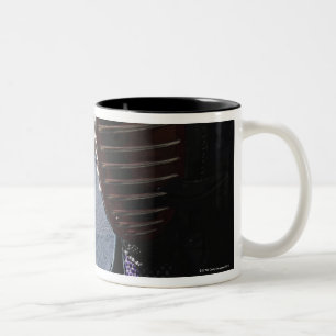 Portrait of a Kendo Fencer 6 Two-Tone Coffee Mug