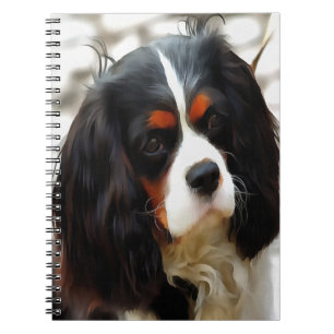 Portrait Of A King Charles Cavalier Spaniel Notebook