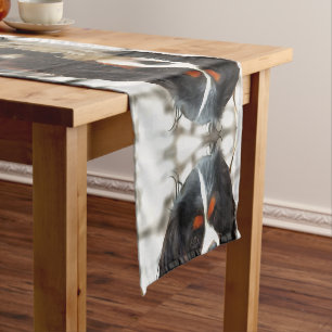 Portrait Of A King Charles Cavalier Spaniel Short Table Runner