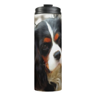 Portrait Of A King Charles Cavalier Spaniel Thermal Tumbler